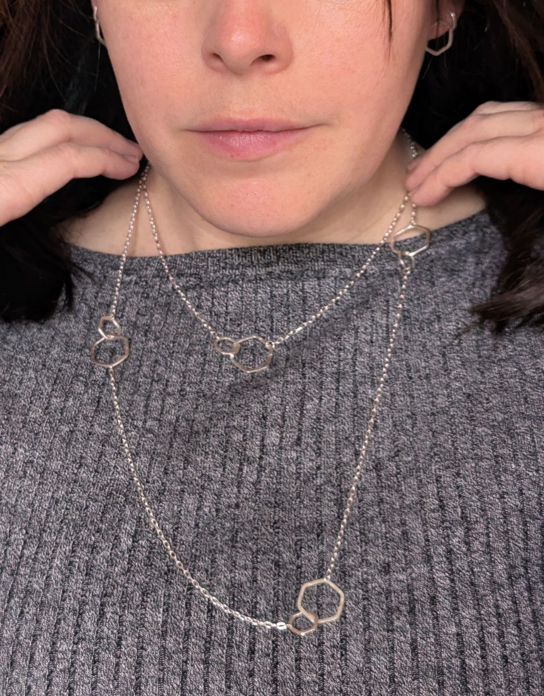 Causeway Interlinked Long Necklace