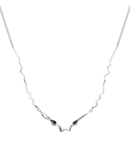 Fracture Silver Necklace