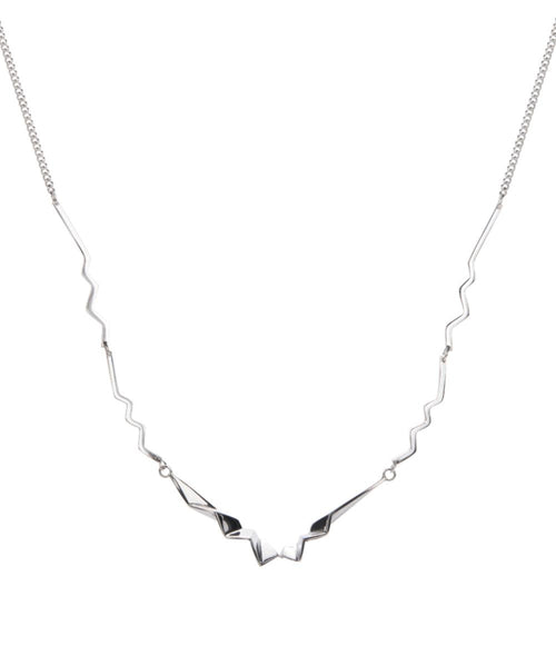 Fracture Silver Necklace