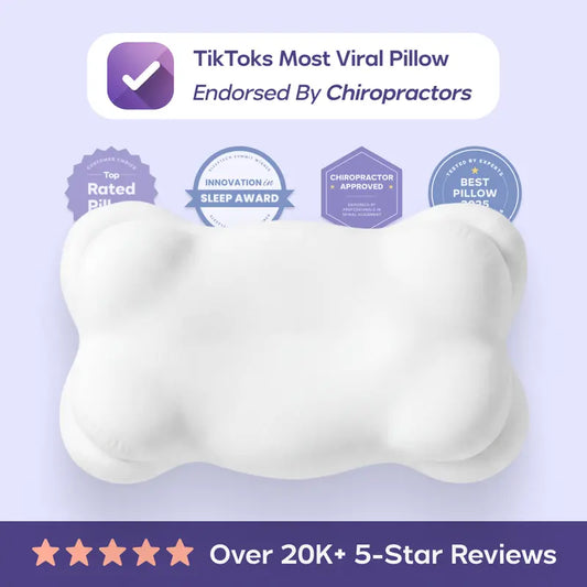 CloudAlign Pillow + FREE Cooling Pillowcase - Ergonomic Cervical Pillow +Dual-Height Memory Foam with Cooling Pillowcase for Side Back & Stomach Sleepers Best Pillow 2025 Awarded