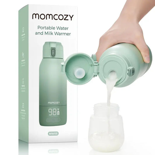 Portable Milk Warmer for Travel – Dual Heating Modes for Breast Milk & Water, Portable Bottle Warmer with Fast Heating & Long Battery Life, 17 Ounces Large Capacity to Meet Your All-Day Needs