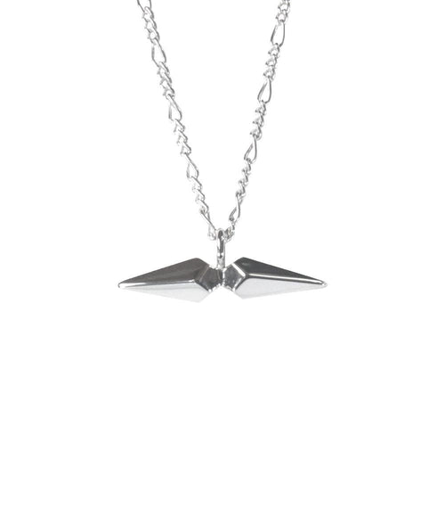 Facet Silver T-bar Necklace