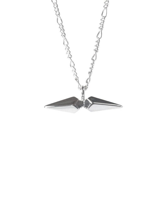 Facet Silver T-bar Necklace