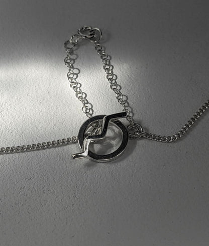 Fracture Silver Necklace
