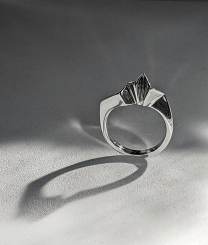 Fracture Silver Ring