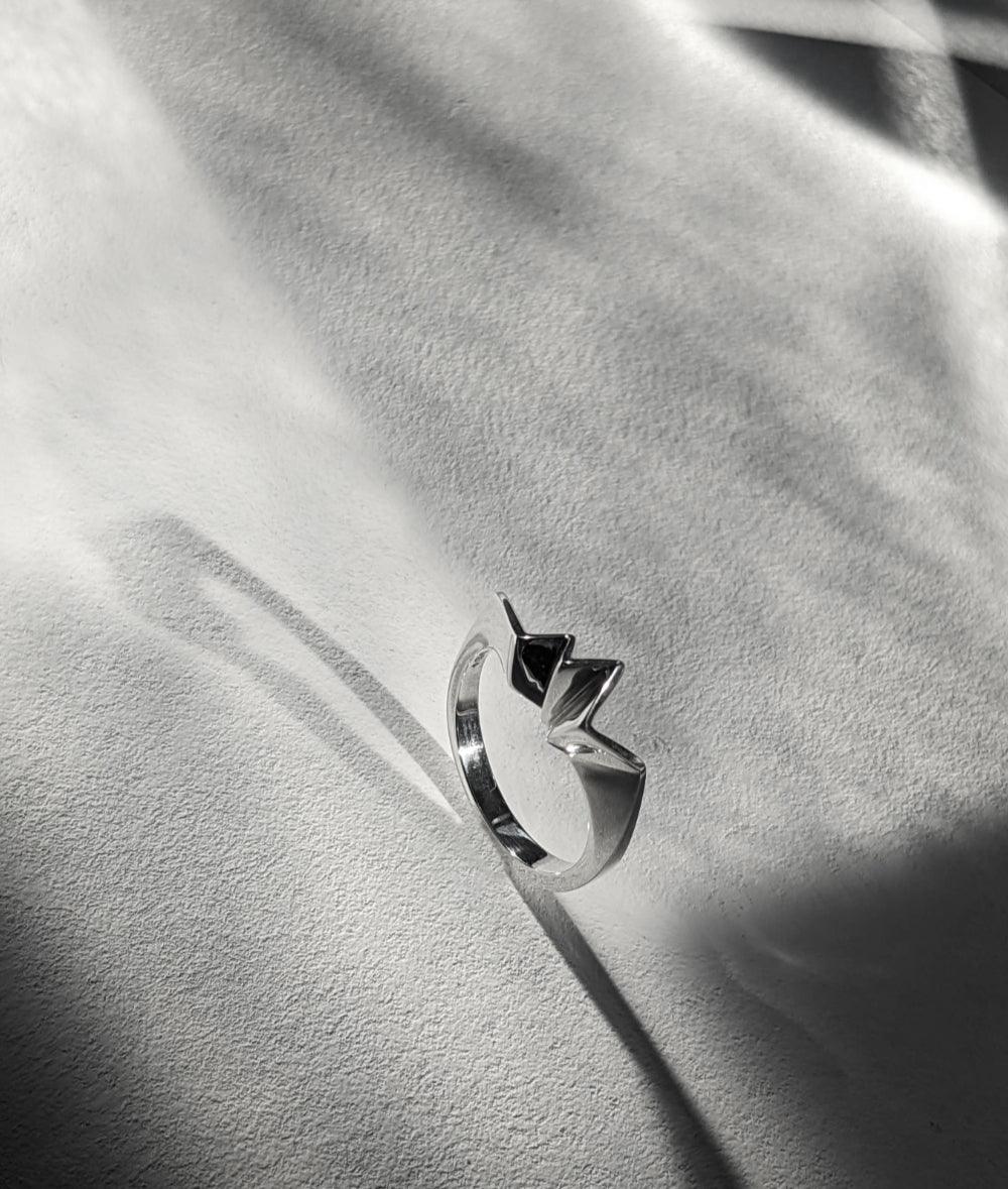Fracture Silver Ring