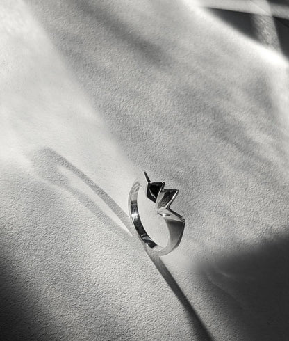 Fracture Silver Ring