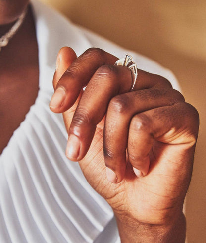 Fracture Silver Ring