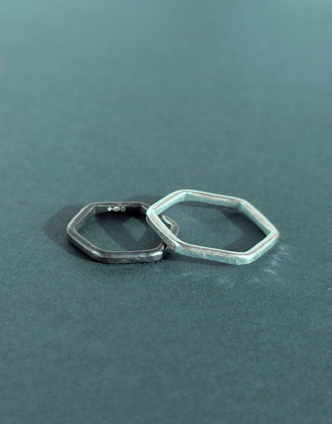 Causeway Silver Hexagon Ring