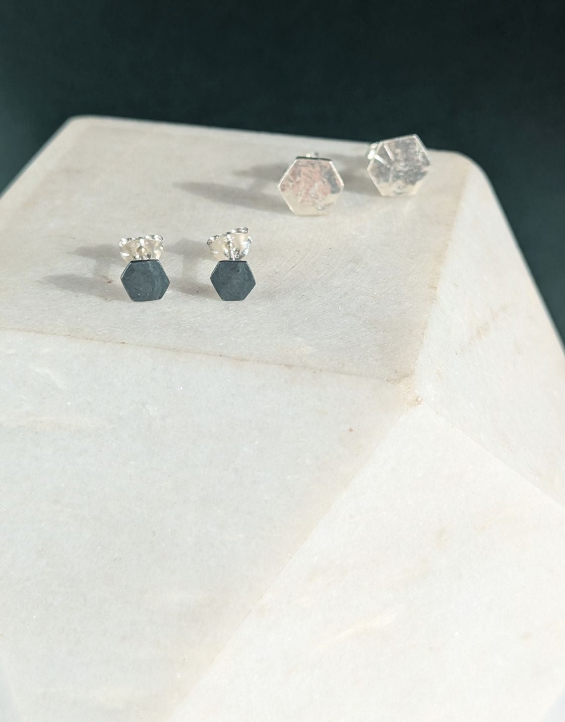 Causeway Hexagon Textured Stud Small