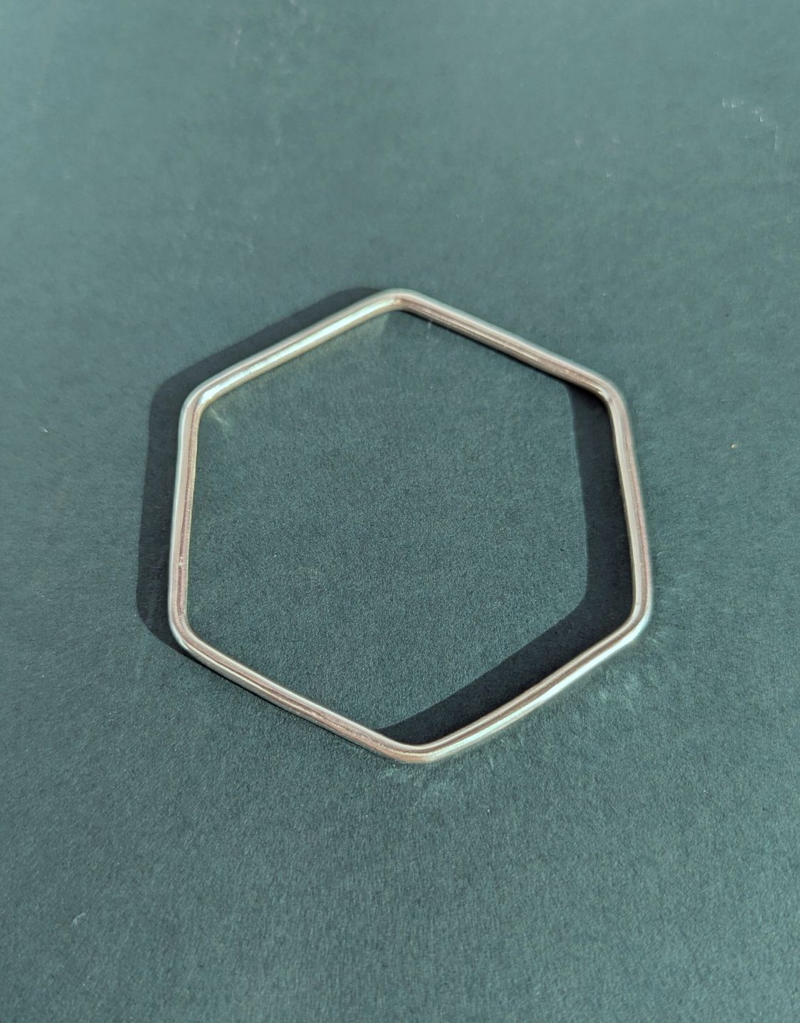 Causeway Silver Hexagon Bangle