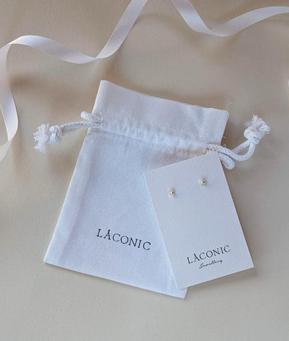 Facet Silver Mini Triangle Stud Earrings