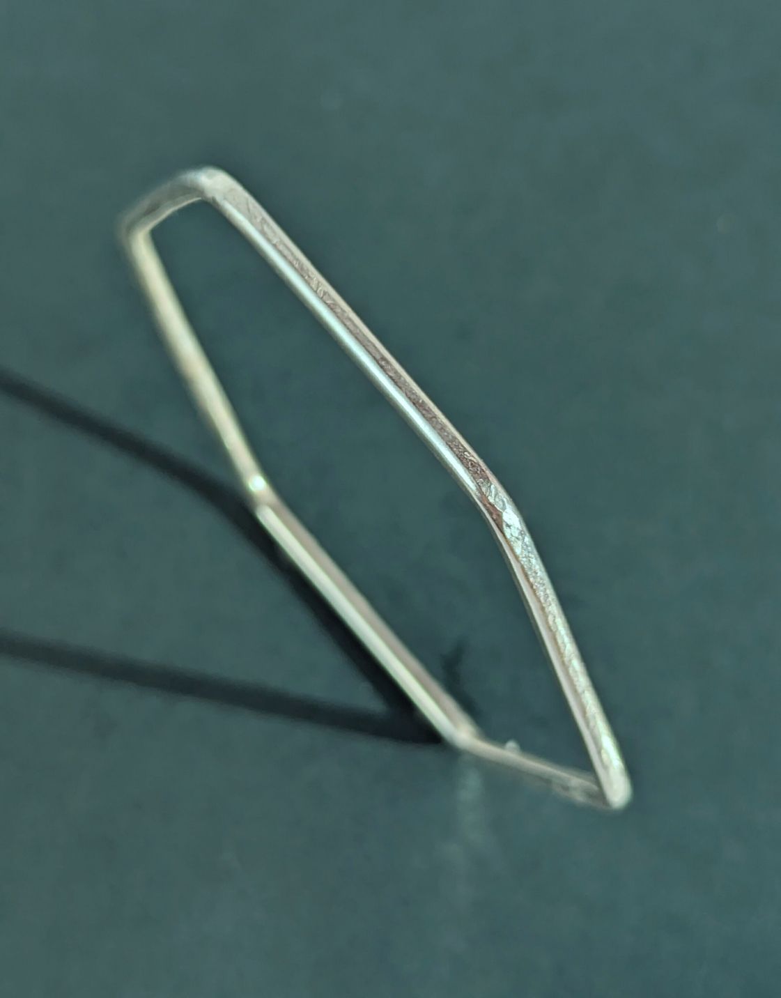 Causeway Silver Hexagon Bangle