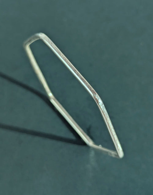 Causeway Silver Hexagon Bangle