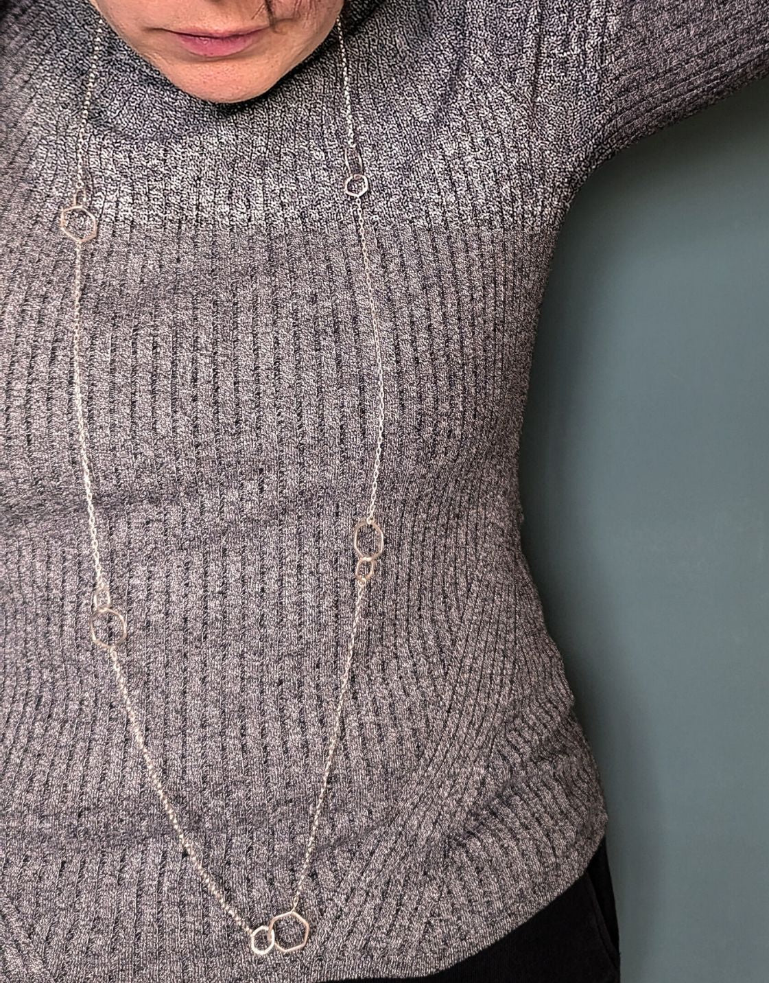 Causeway Interlinked Long Necklace