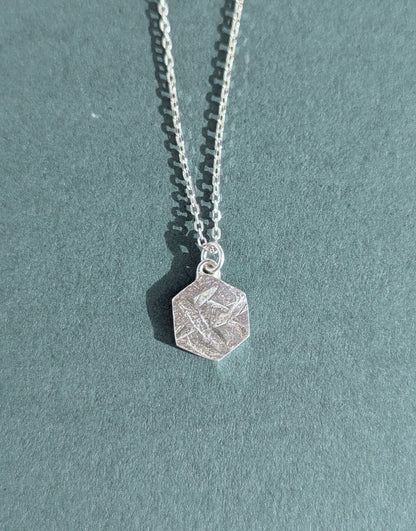 Causeway Textured Hexagon Pendant
